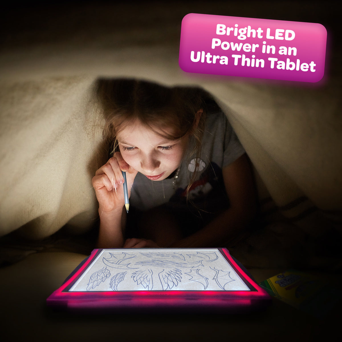 Light Up Tracing Pad Pink