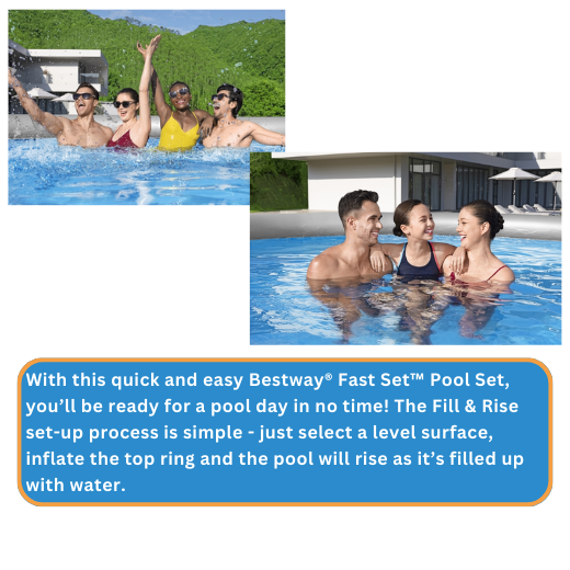 Bestway Fast Set Swimming Pool Set(160 inches by 48 inches)