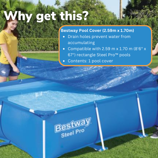Bestway Pool Cover (2.59m x 1.70m)