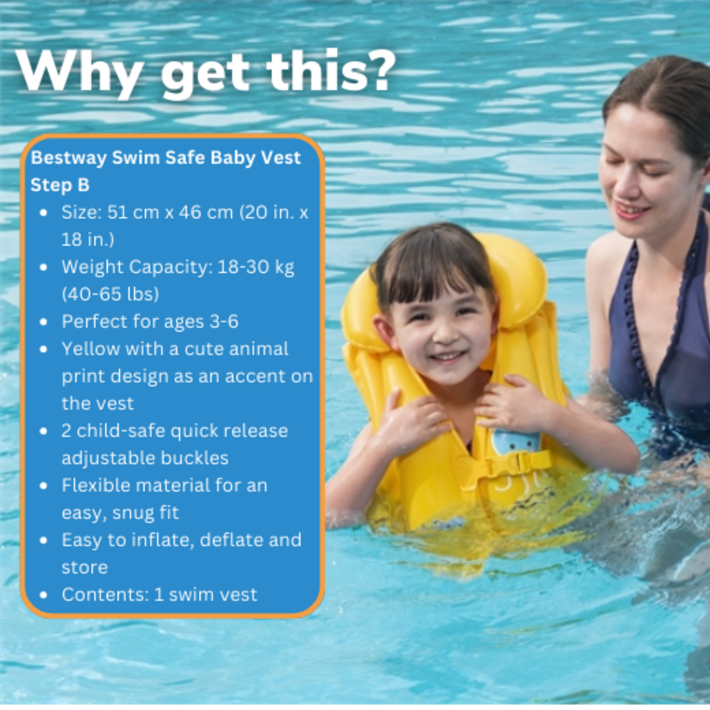 Bestway Swim Safe Baby Vest Step B