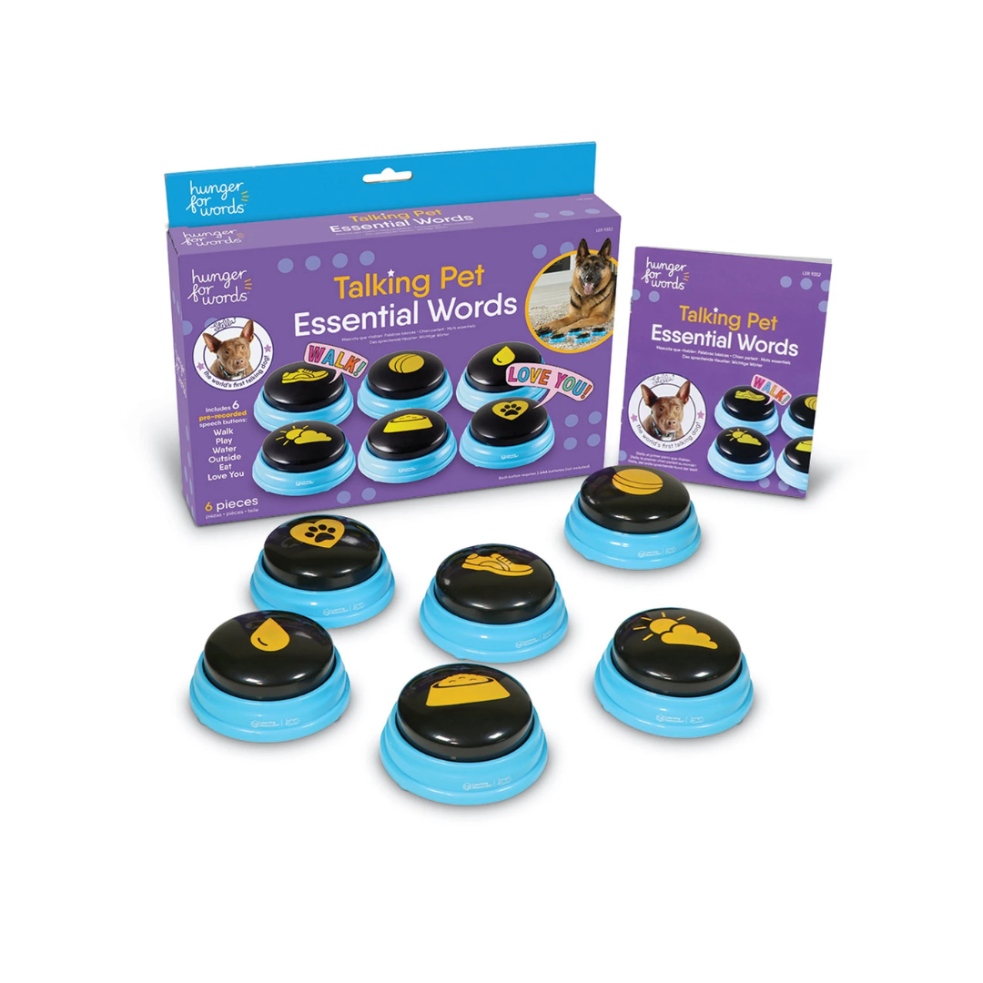 Ogapets Brightkins Talking Pet Essential Words - Durable, Interactive Mental Stimulation Training Enrichment Tools
