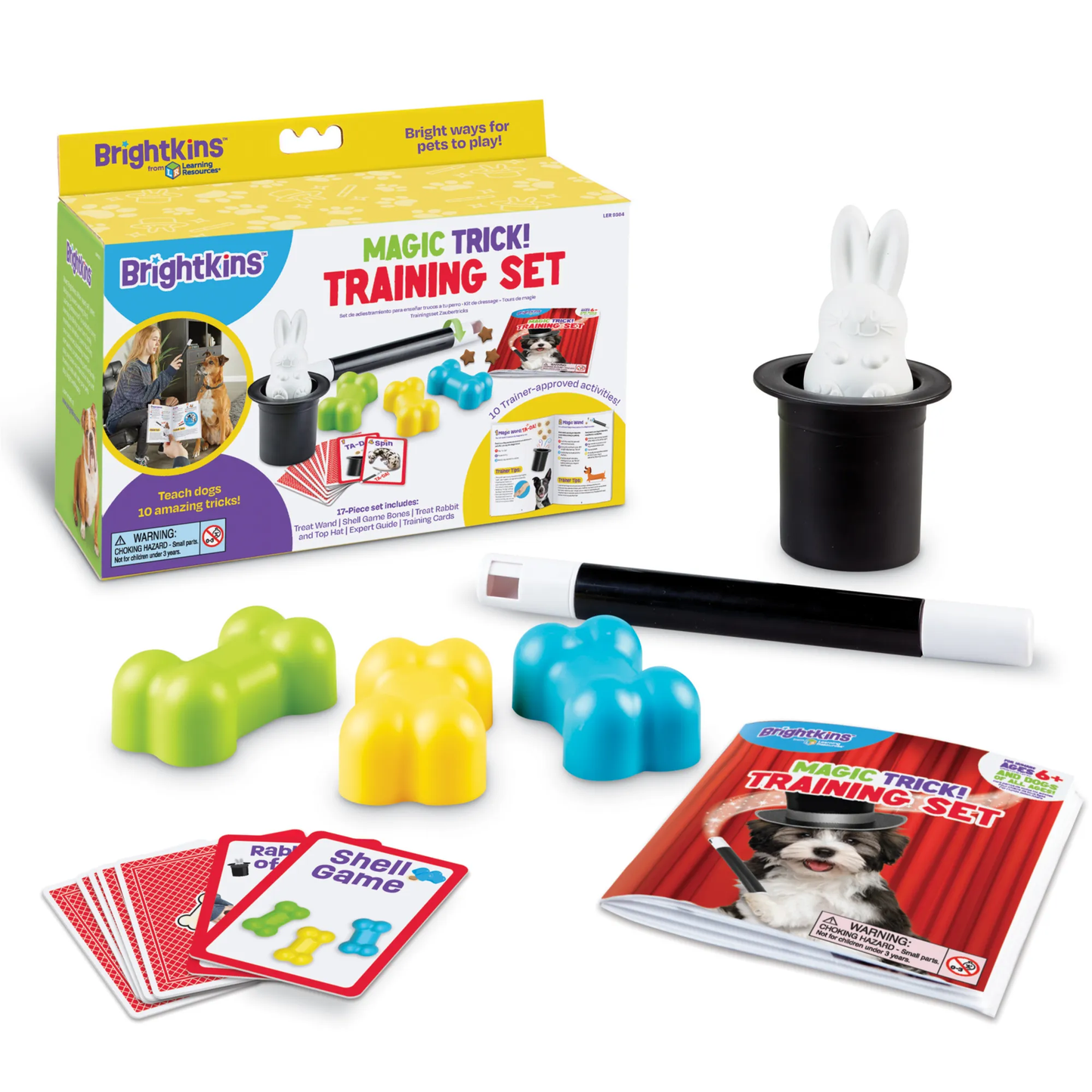 Ogapets Brightkins Magic Trick Training Set - Family-Friendly with 10 Tricks, Toys, and Tools for Fun and Interactive Sessions