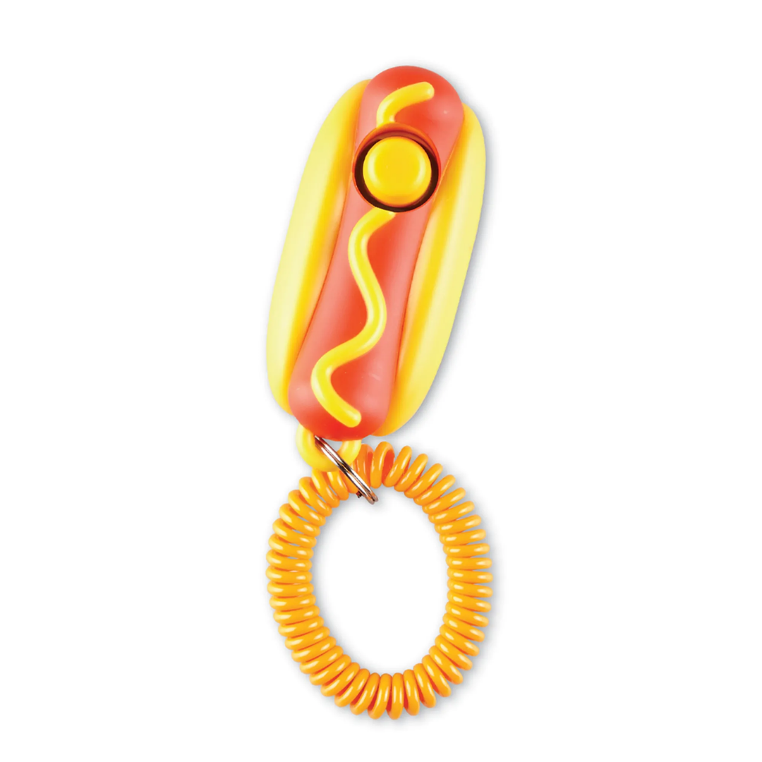 Brighkins Smarty Pooch Training Clicker- HOT DOG