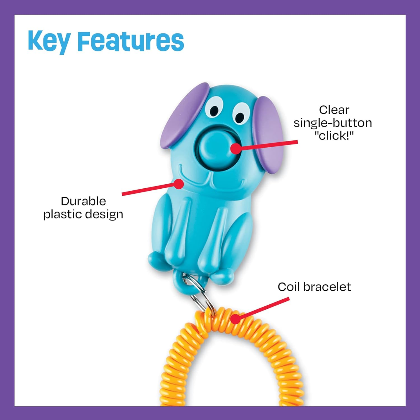 Brightkins Smarty Pooch Training Clicker- Puppy