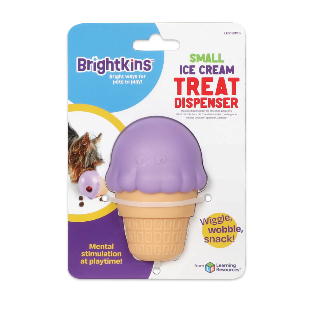 Ogapets Brightkins Ice Cream Treat Dispenser Small - Interactive Toy for Dogs, Mental Stimulation, Slow Feeder, BPA-Free, Easy to Clean