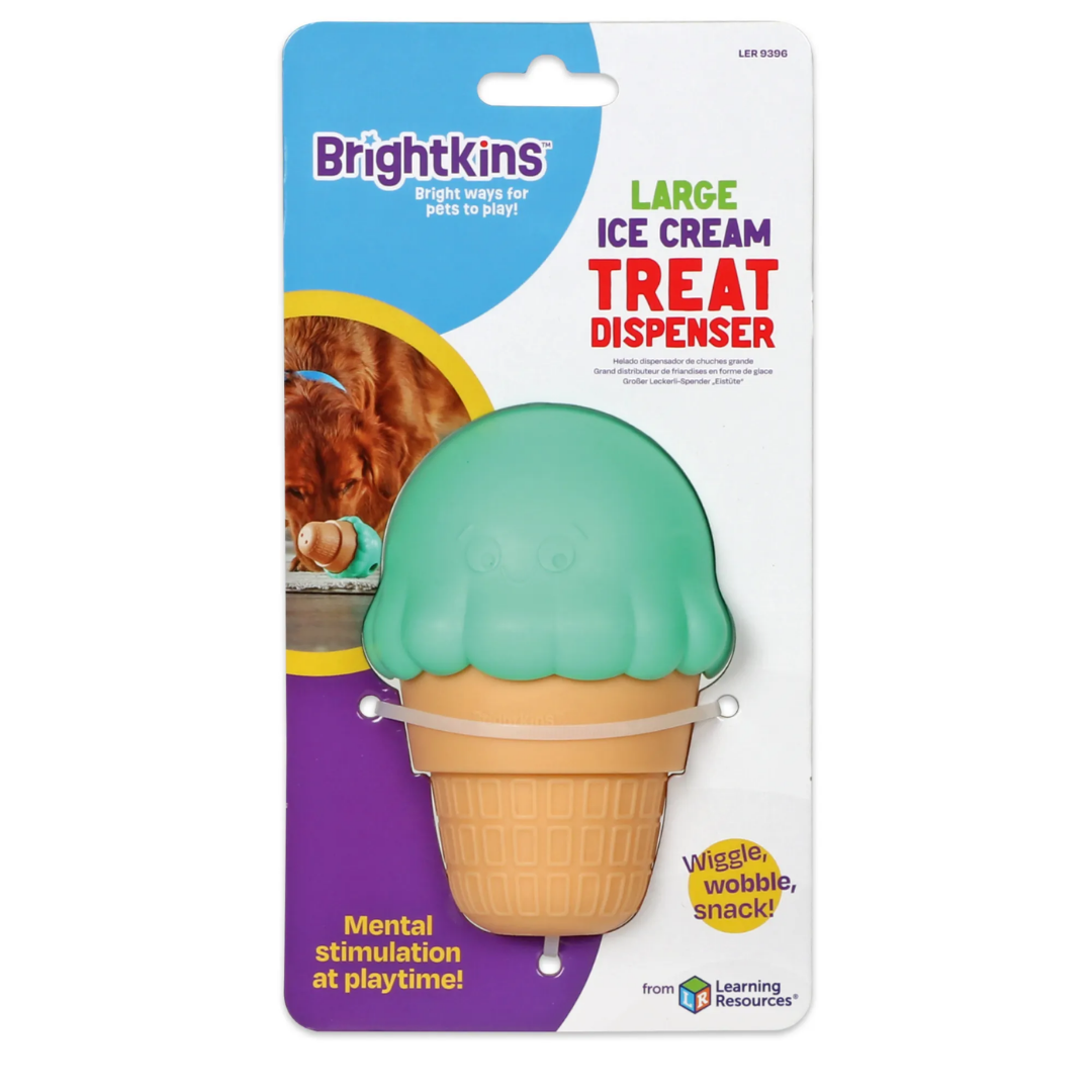 Ogapets Brightkins Large Ice Cream Treat Dispenser - BPA-Free & Easy to Clean, Interactive Pet Toy for All Dog Breeds