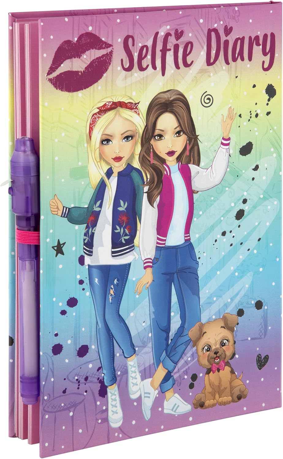 BESTIES Selfie diary 21x15 cm (50 sheets) & magic pen