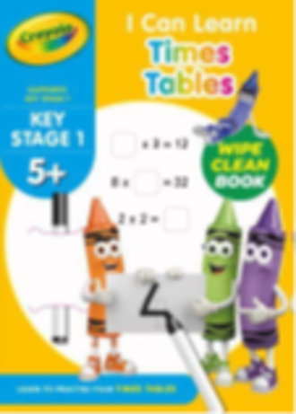 Centrum Crayola I Can Learn Times Table 5+ Wipe Clean