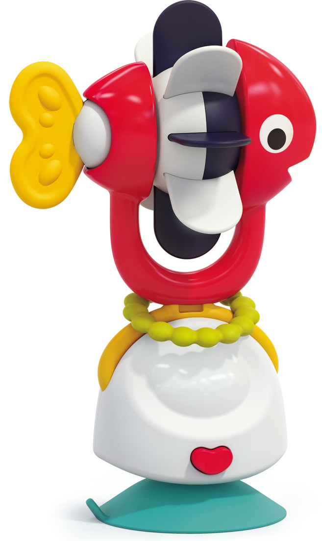 HOLA 2-In-1 High Chair Toys & Baby Rattle (Fish)