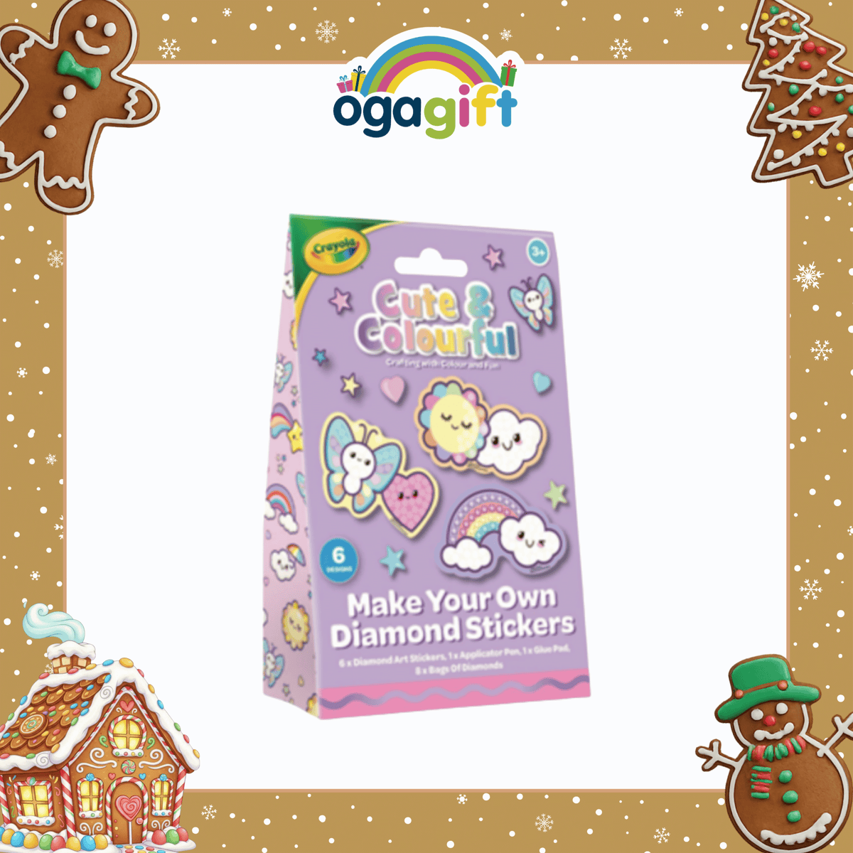OGAGIFT BUNDLE CRAYOLA BUNDLE ACTIVTY PAD CRA00135D + GEM ART STICKER CRA00247