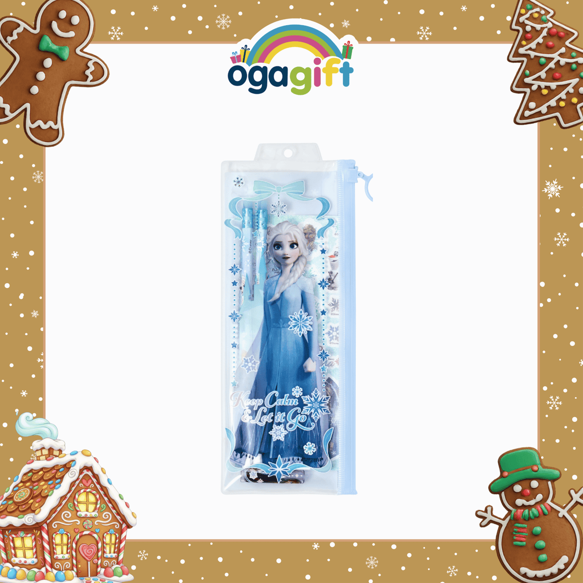 OGAGIFT BUNDLE FROZEN BUNDLE SKETCHBOOK 320111 + PENCIL SET EN320107 + 2 ERASER BOX IG3041