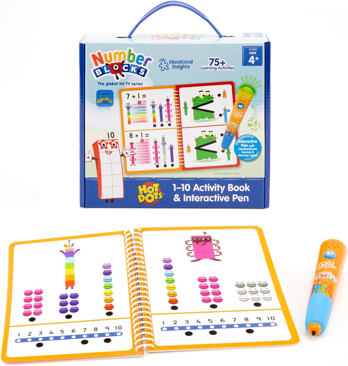 LEARNING RESOURCES HOT DOTS NUMBERBLOCKS ACTIVITY BOOK 1-10