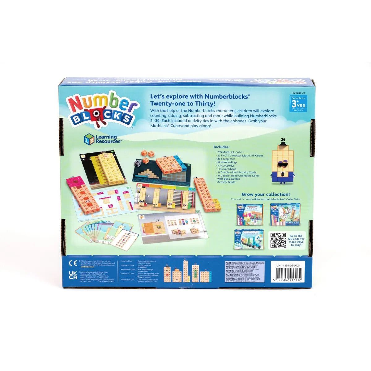 Learning Resources Numberblocks® Mathlink® Cubes 21–30 Activity Set