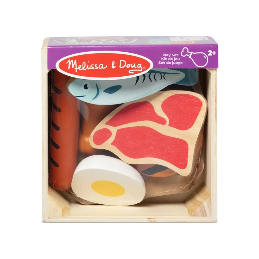 Melissa & Doug Wooden Food Groups Play Set - Protein