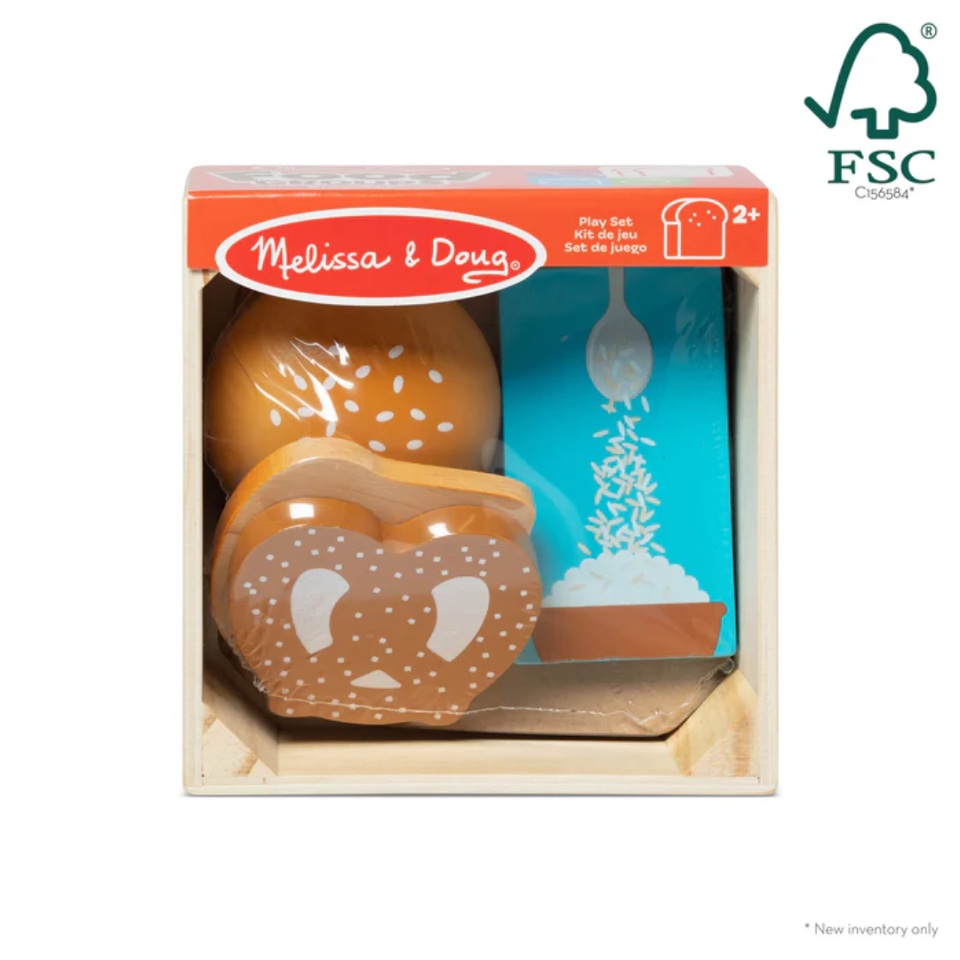 Melissa and Doug Wooden Food Groups Play Set - Grains