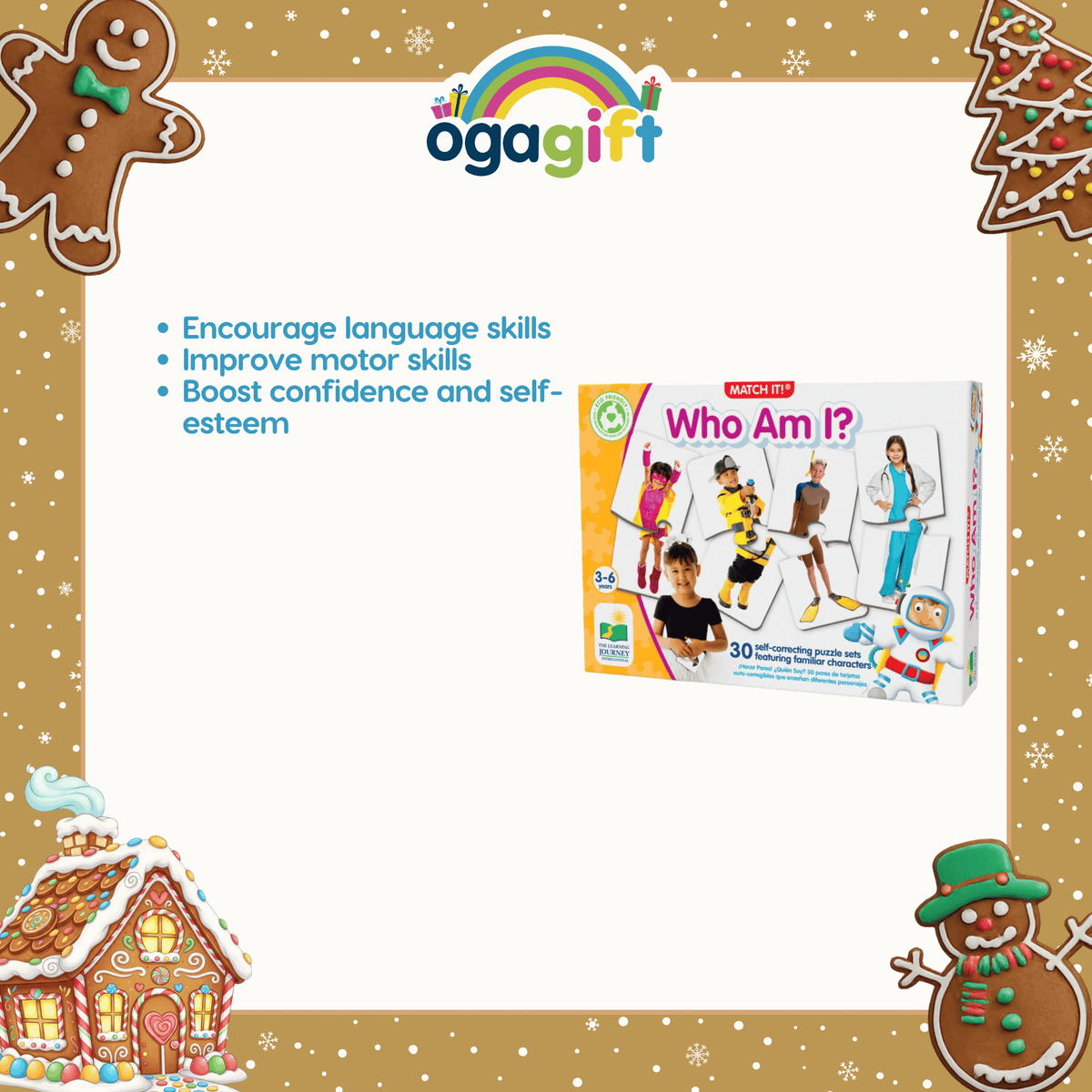 Ogagift Bundle Upper And Lower Case Alphabet + MI Who Am I?