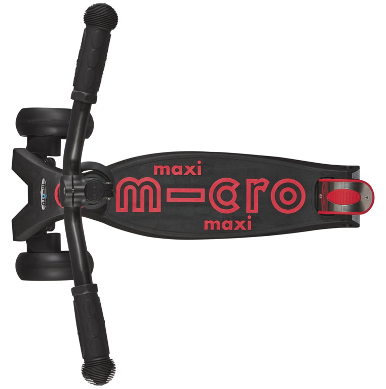 Maxi Micro Deluxe Pro Black/Red Scooter