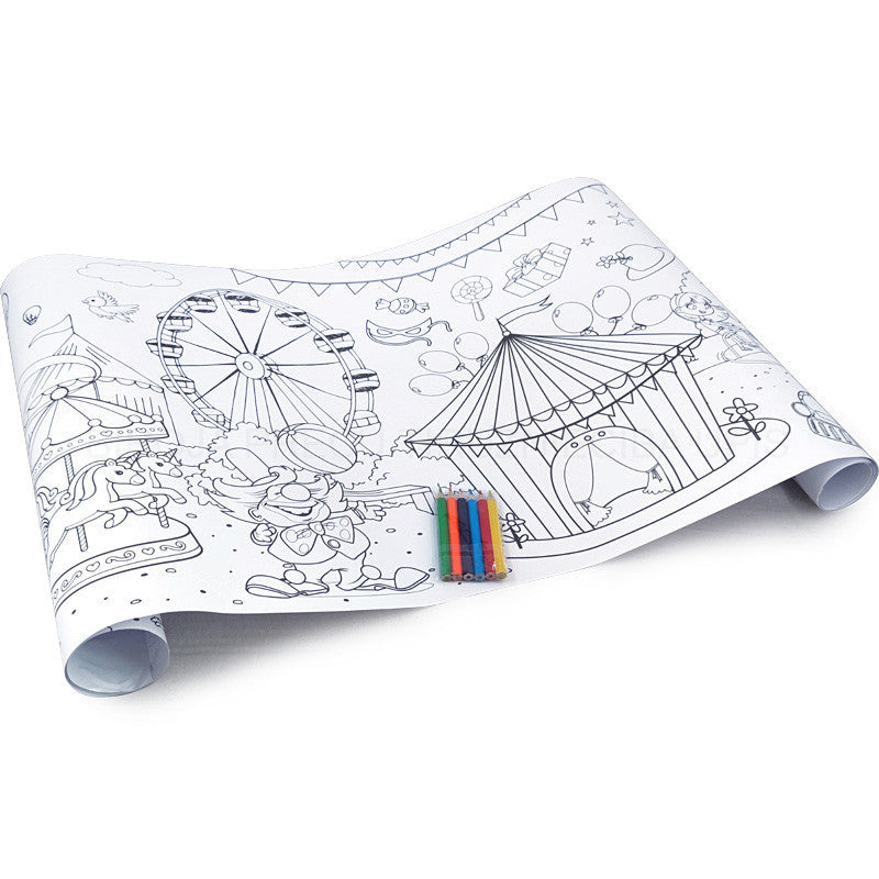 MOXY COLOURING ROLL WITH PRINT 2.5MX42CM