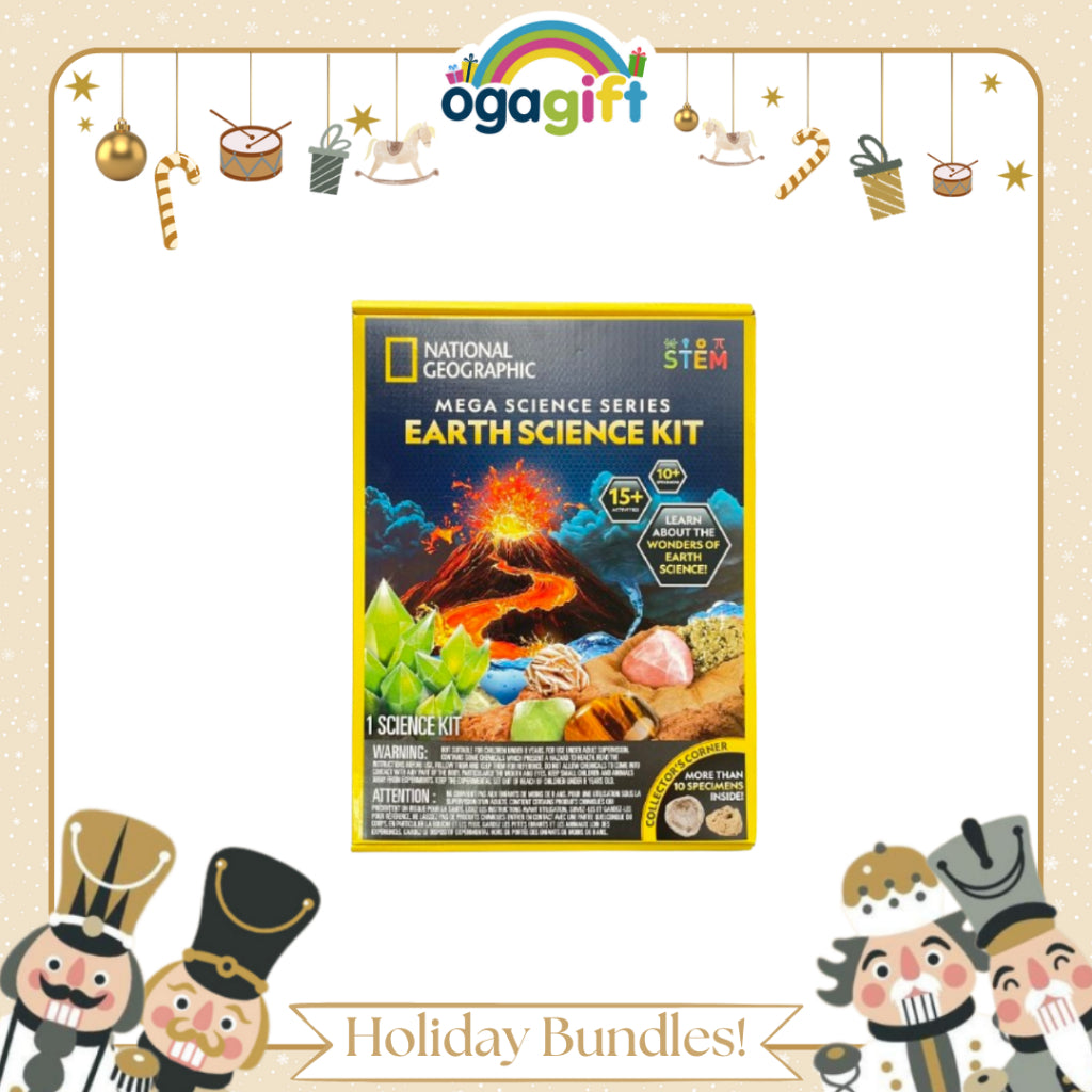 Ogagift Bundle Mega Earth Science Kit + Plus-Plus Activity Pad – Space