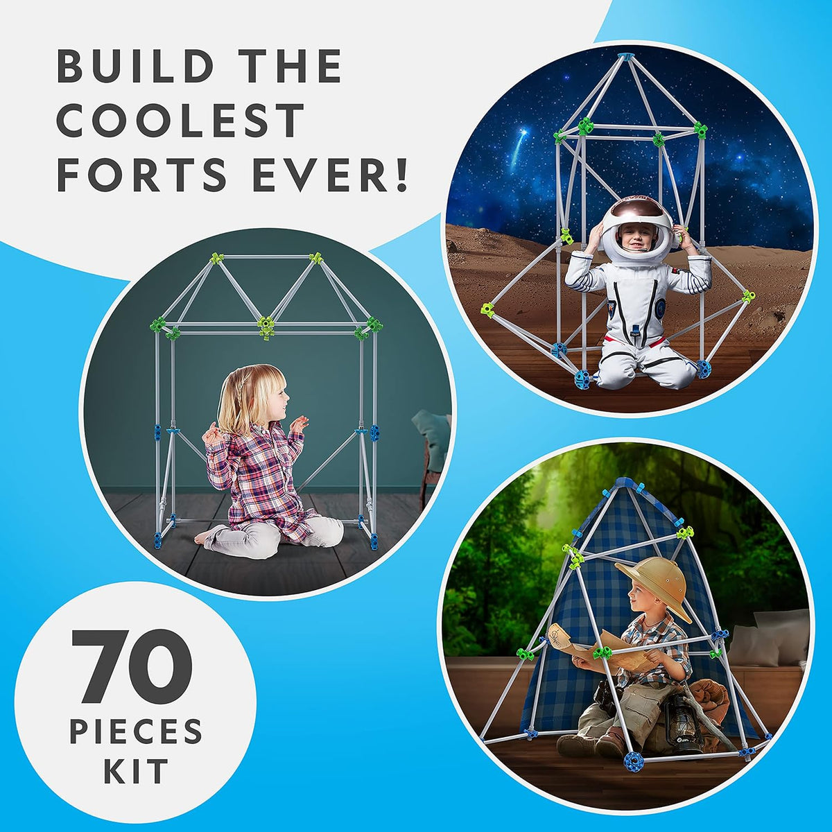 National Geographic Epic Fort Bilding - 70 pieces