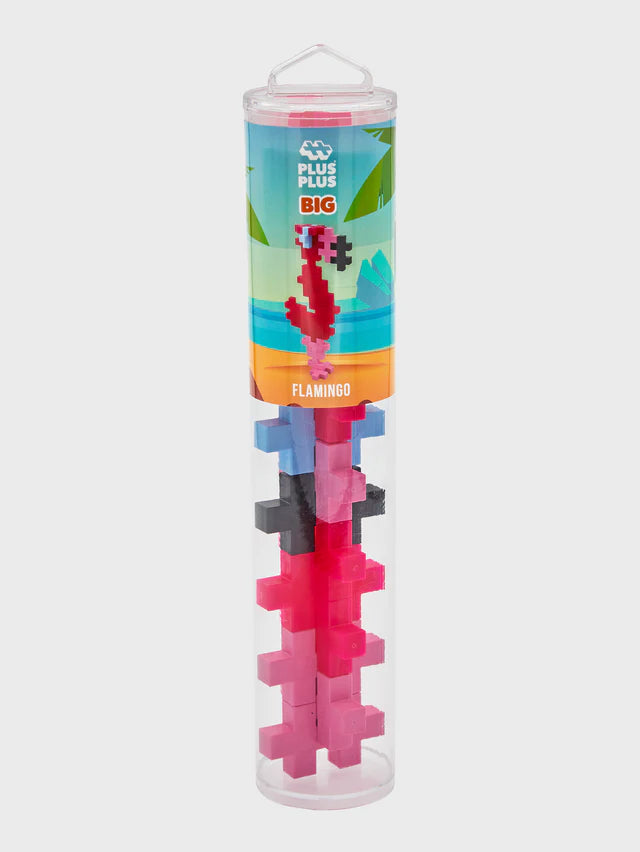 Plus-Plus BIG 15 pc Tube - Flamingo