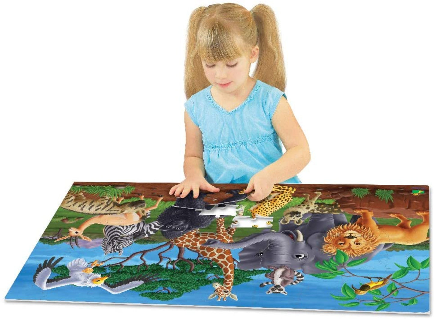 The Learning Journey Puzzle Doubles Glow in the Dark Wildlife