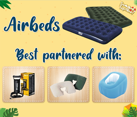 Bestway Camping Aeroluxe Air Bed (Twin Size; Dark Blue Color)