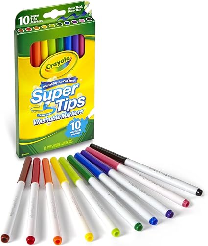Crayola Super Tips Crayola Fine Line Markers 100 Crayola 10
