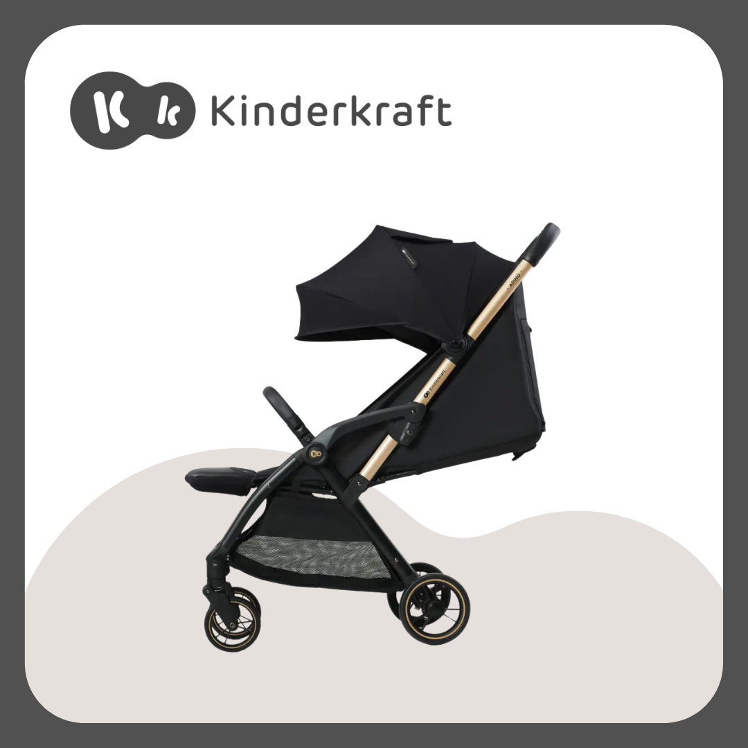 Kinderkraft Apino Black Stroller