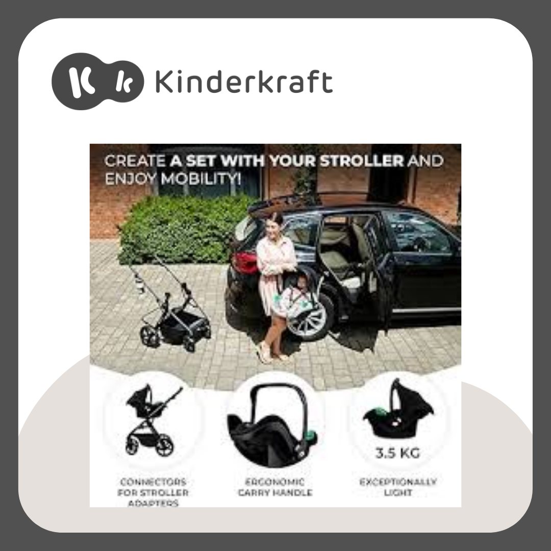 KINDERKRAFT MINK PRO CAR SEAT - BLACK