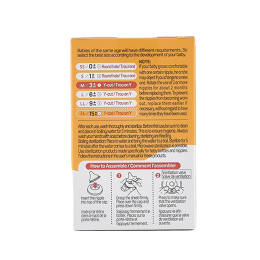 Pigeon Official- New and Improved Wideneck PP Nipple for Wideneck Bottle medium flow (M)