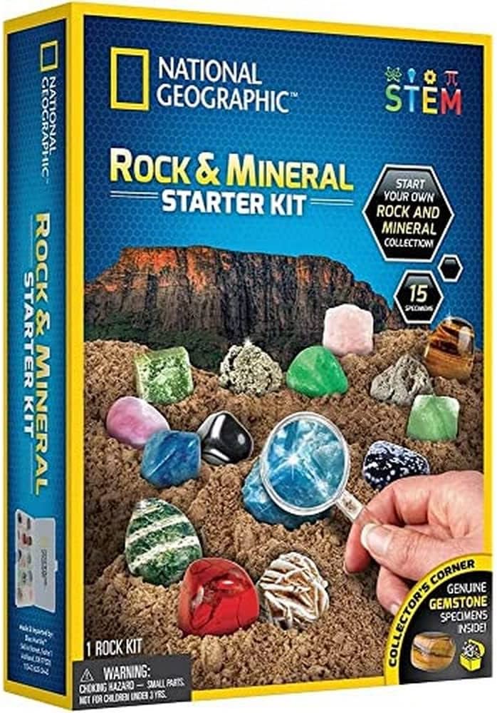 Nat Geo Science Kit 1 - Volcano + Cool Chem + Rock Bundle
