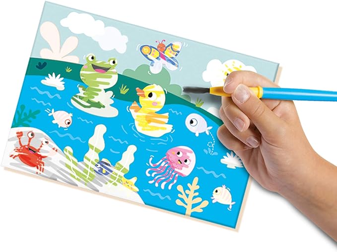 Colouring with water - Hidden animals