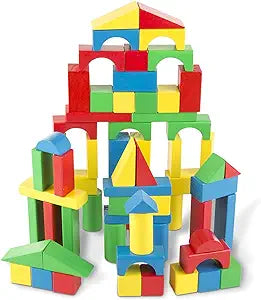 Melissa & Doug 100 Wooden Blocks