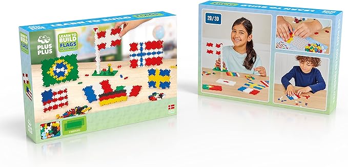 Plus Plus Learn To Build Flags of the World