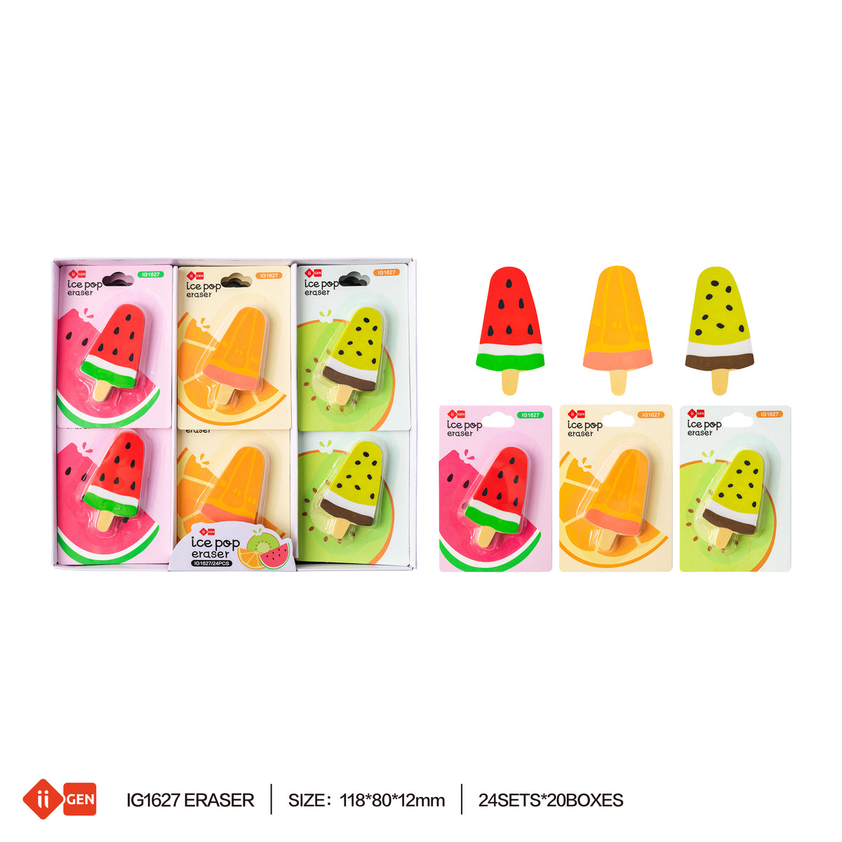 LAZY STAR TPR Eraser(ice-pop design)