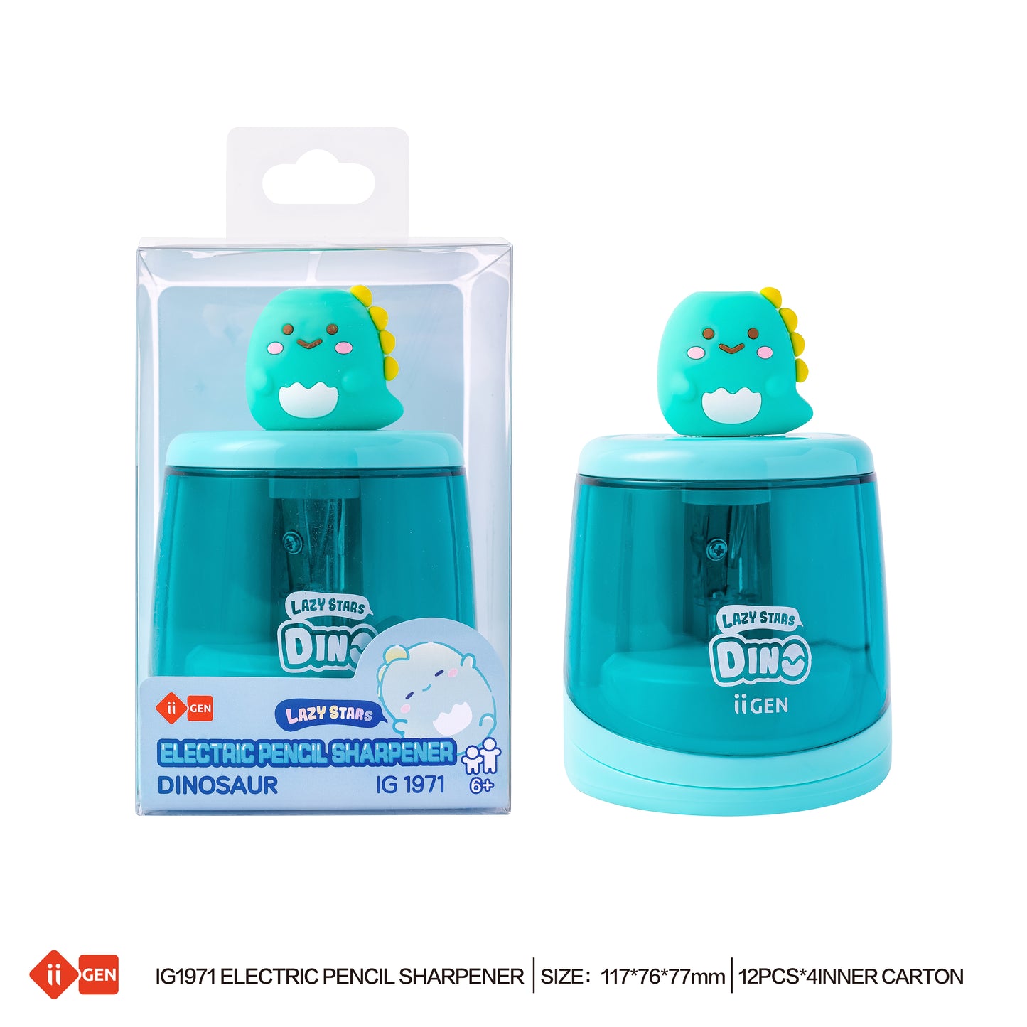 LAZY STAR Electric pencil sharpener(dino design)