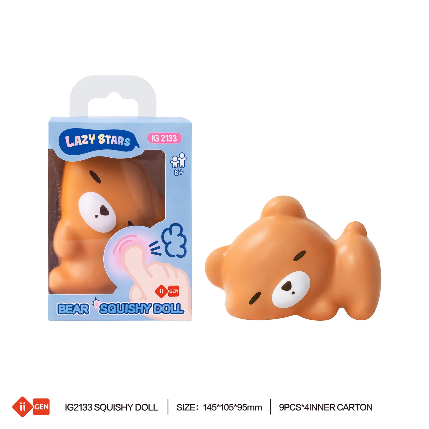 LAZY STAR Squishy doll (bear design)
