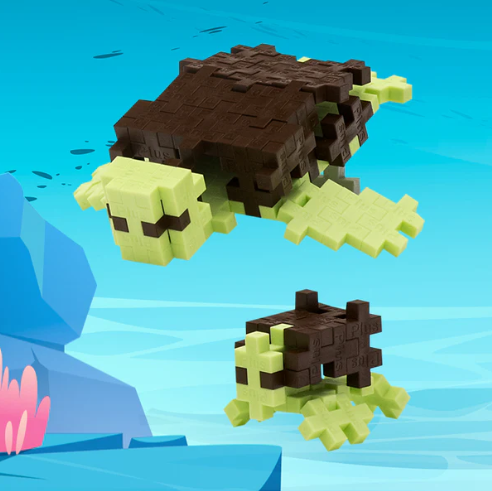 Plus Plus Sea Turtle / 100 pcs. Tube