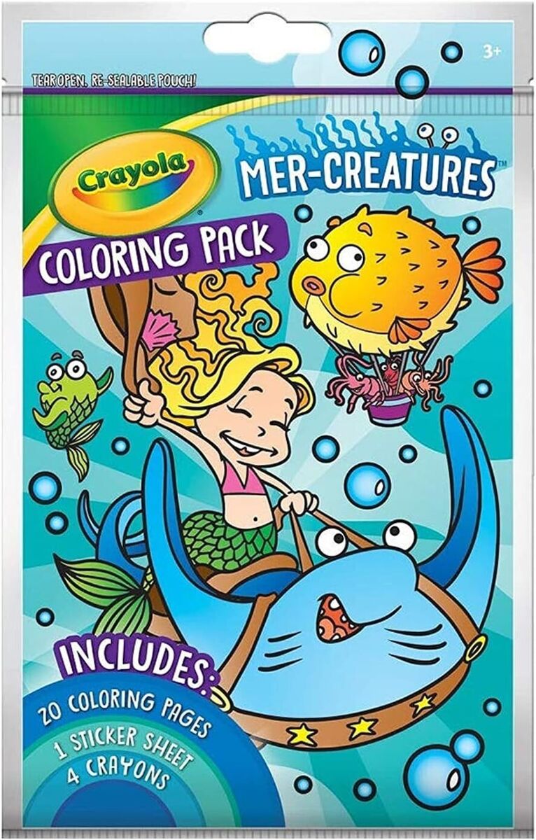 Crayola Pop-Out Pack - Mermaid Creature - 18PK