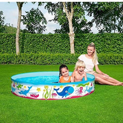Bestway Fill and Fun Swimming Pool (60 inches x 60 inches x 10 inches)
