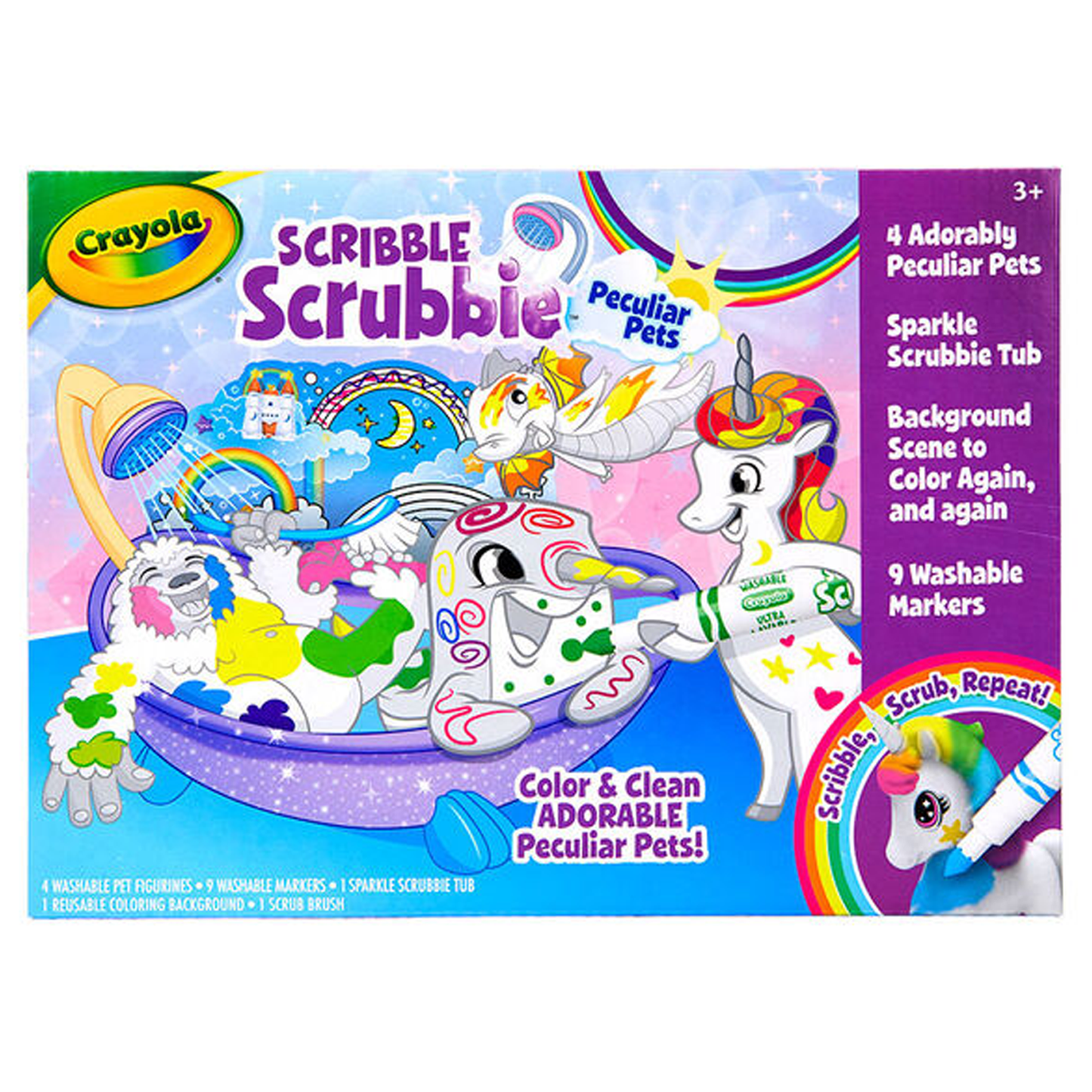 Crayola Scribble Scrubbie - Peculiar Pets Tub Playset