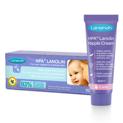 Lansinoh - HPA Lanolin Cream (for Sore Nipples & Cracked Skin - 10ml)