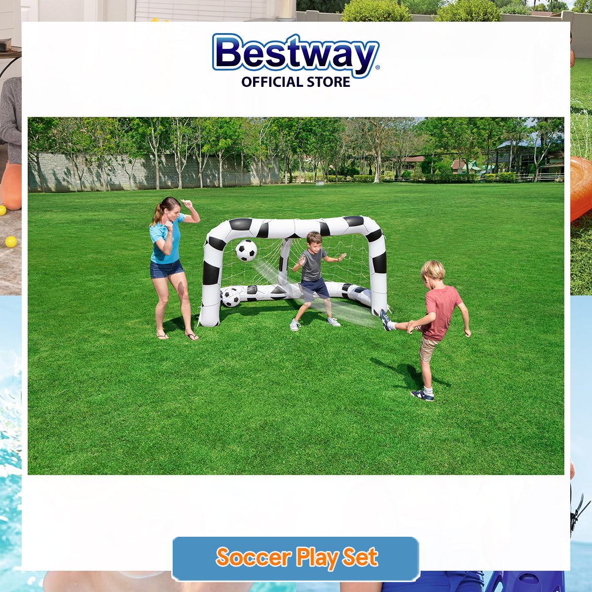 Bestway Inflatable Soccer Play Set