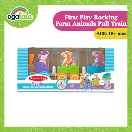 Melissa & Doug Rocking Farm Animals Pull Train