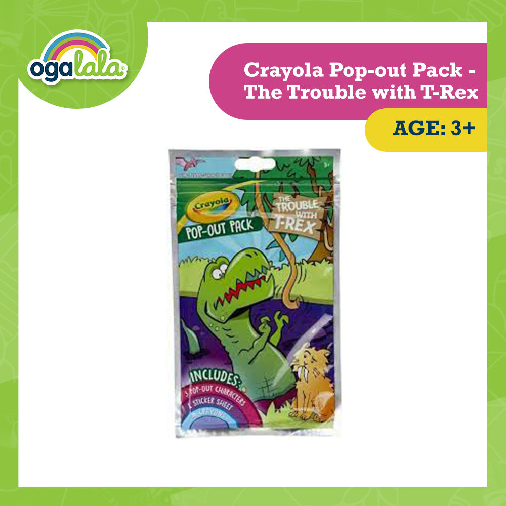 Crayola Pop-out Pack - The Trouble with T-Rex