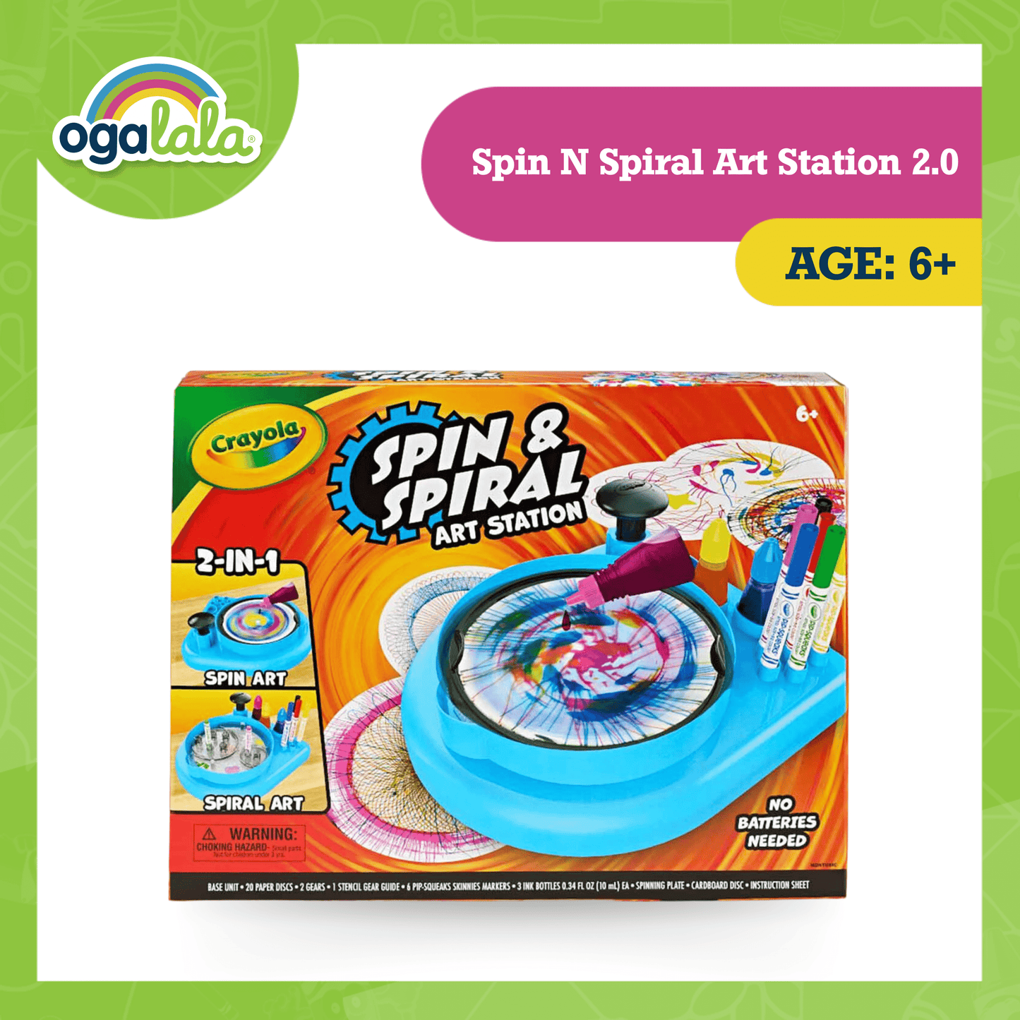 Crayola Spin N Spiral Art Station 2.0