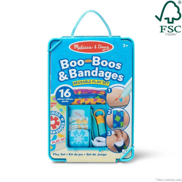 Melissa & Doug Boo-Boos & Bandages Reusable Play Set