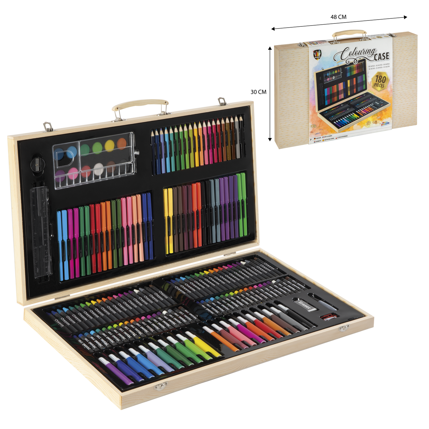 MOXY Wooden Colouring Case