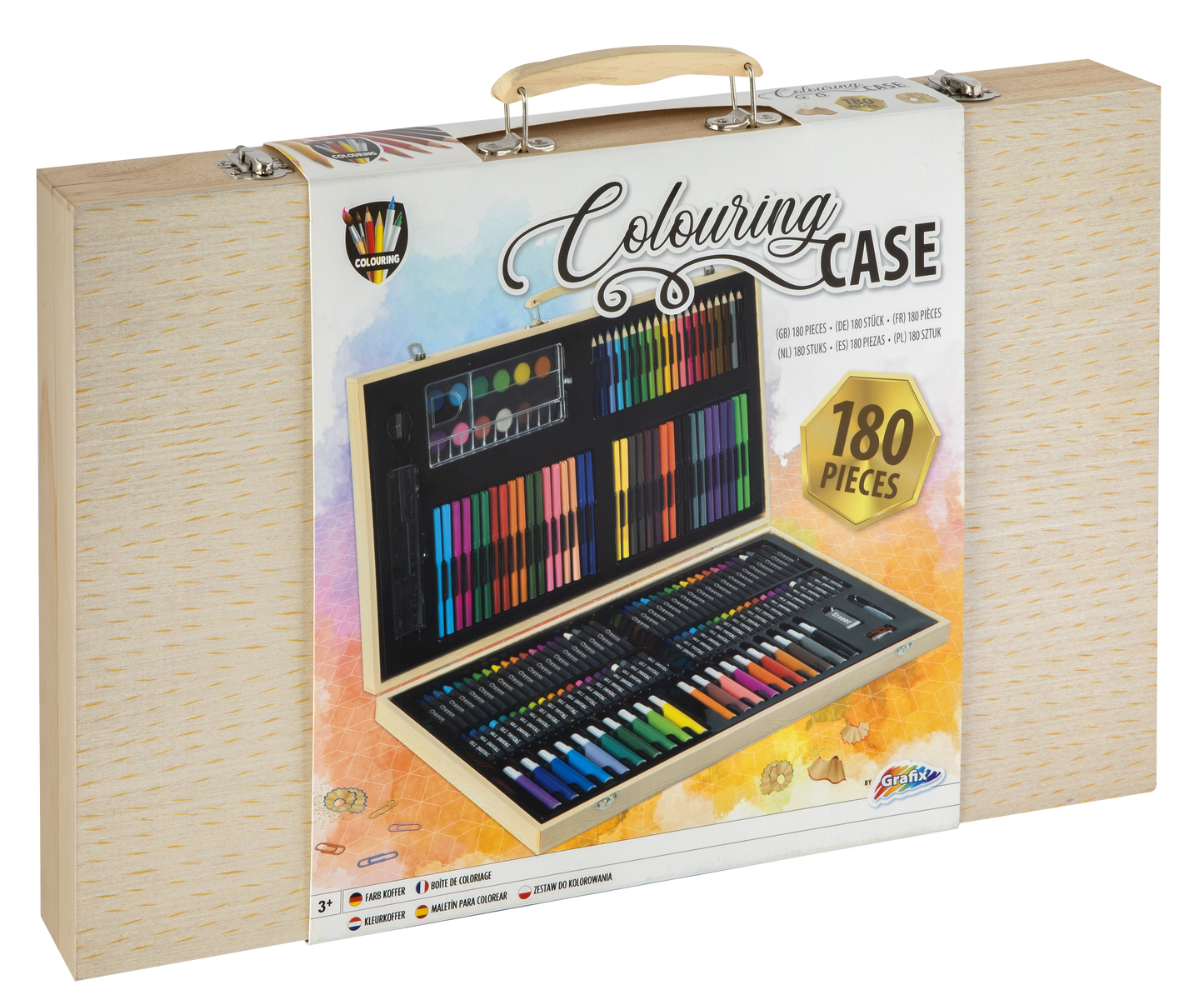MOXY Wooden Colouring Case